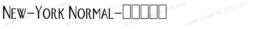 New-York Normal字体转换